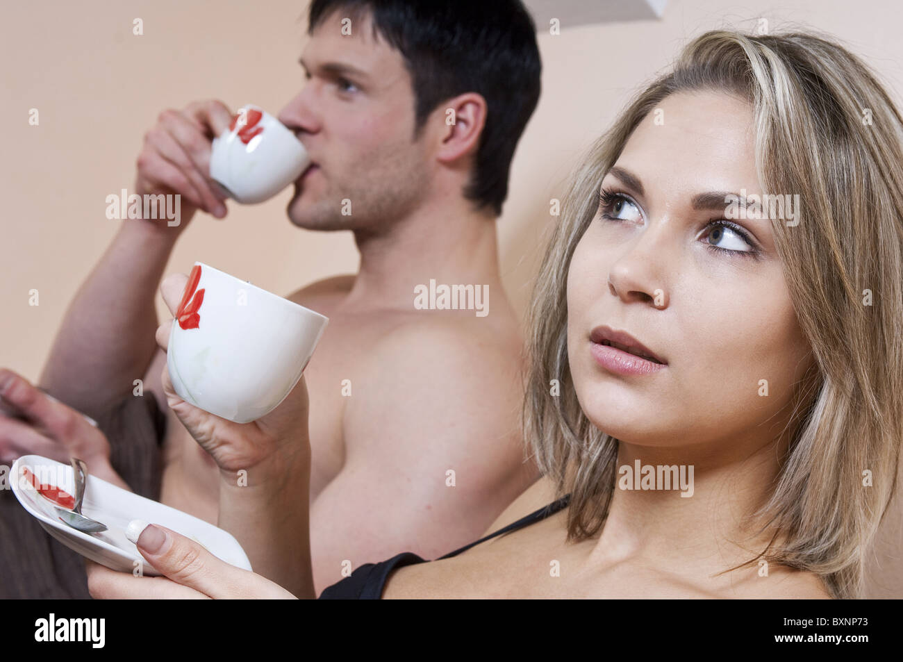 Breakfast together Stock Photo