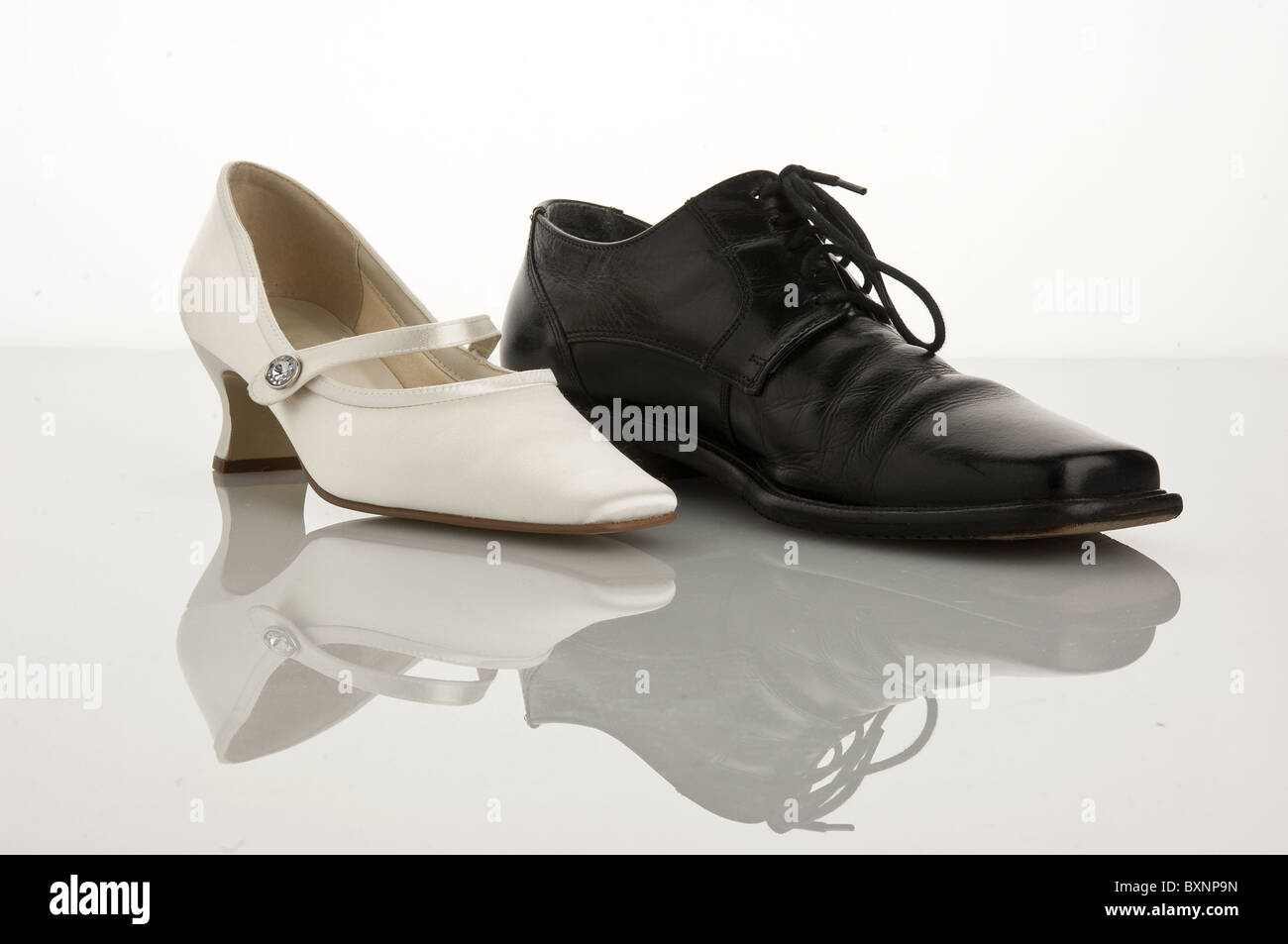 Wedding shoes Stock Photo