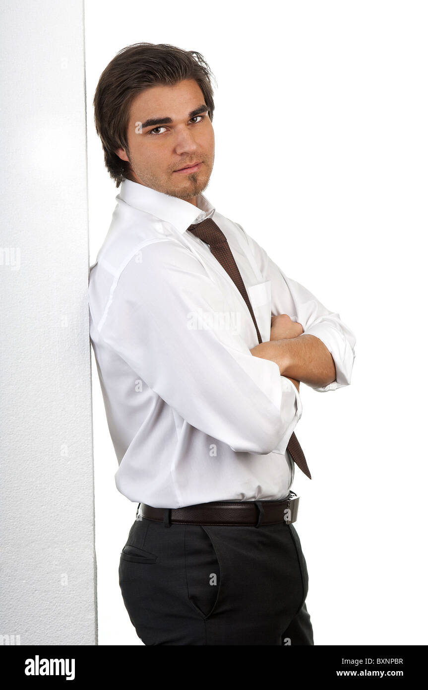 Pensive businessman Stock Photo