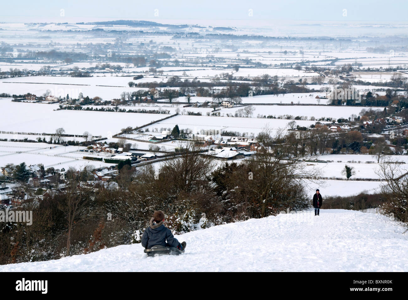Aylesbury Vale Winter Buckinghamshire Stock Photo Alamy
