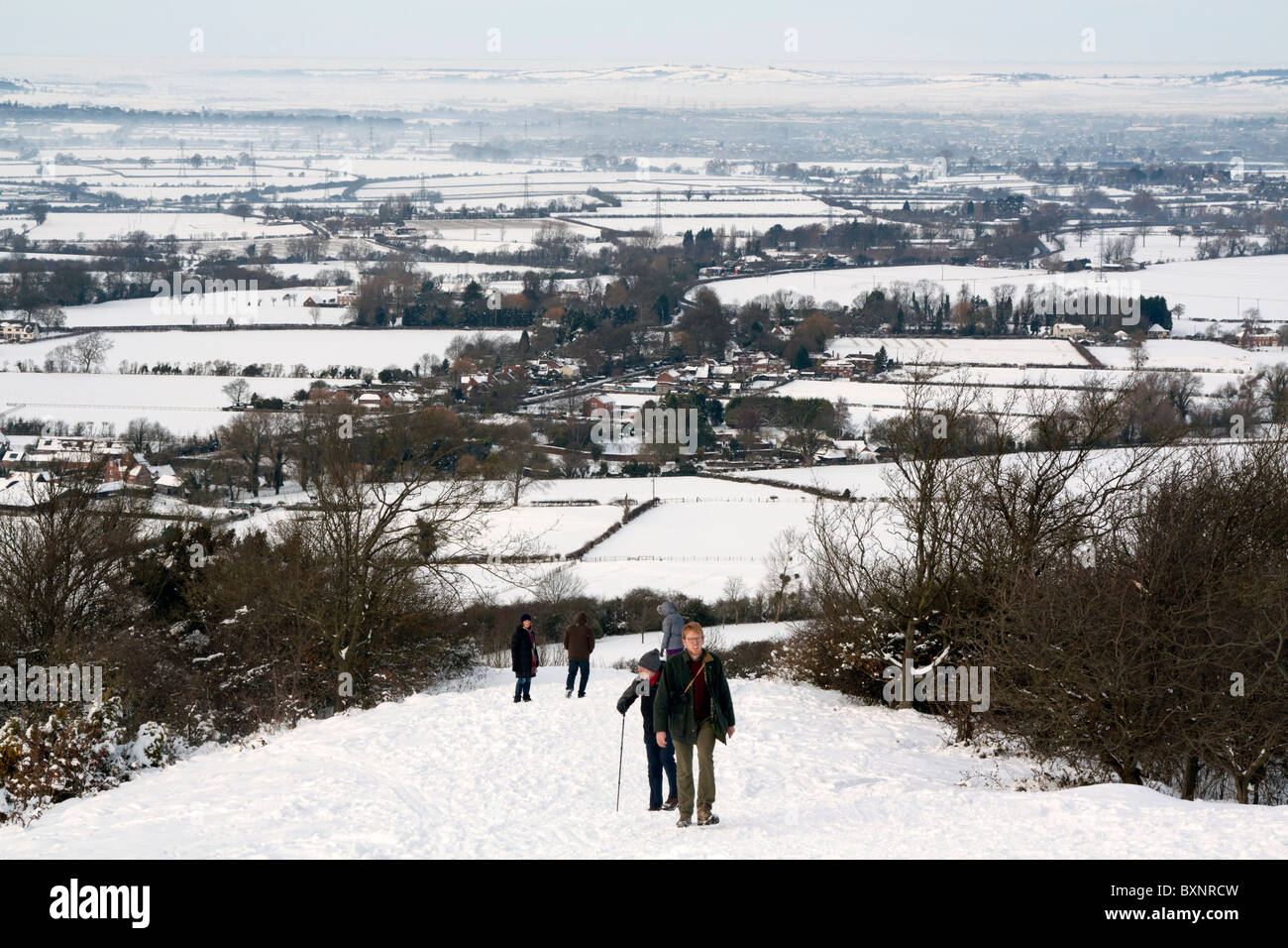 Aylesbury Vale Winter Buckinghamshire Stock Photo Alamy
