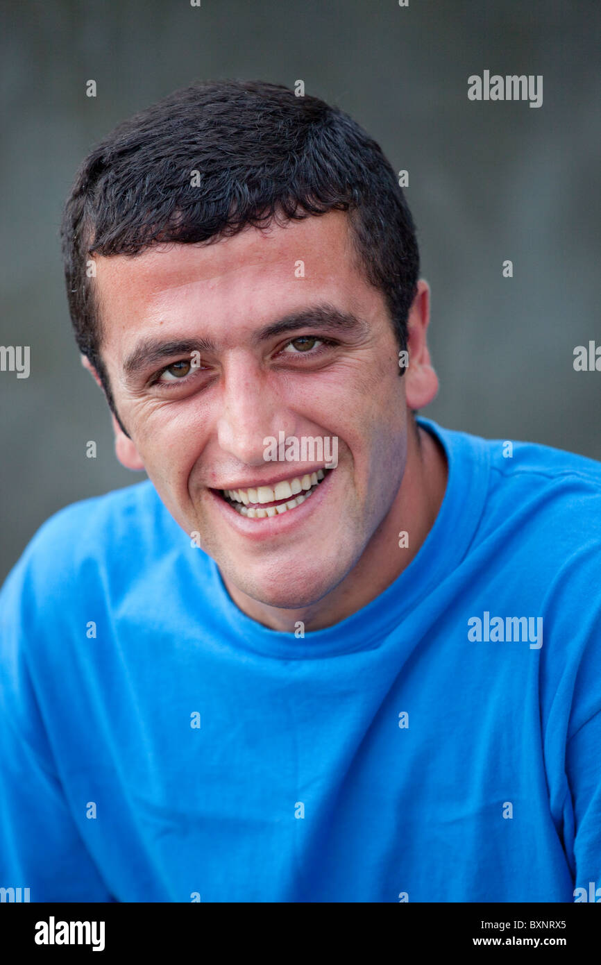 Armenian man in Yerevan, Armenia Stock Photo