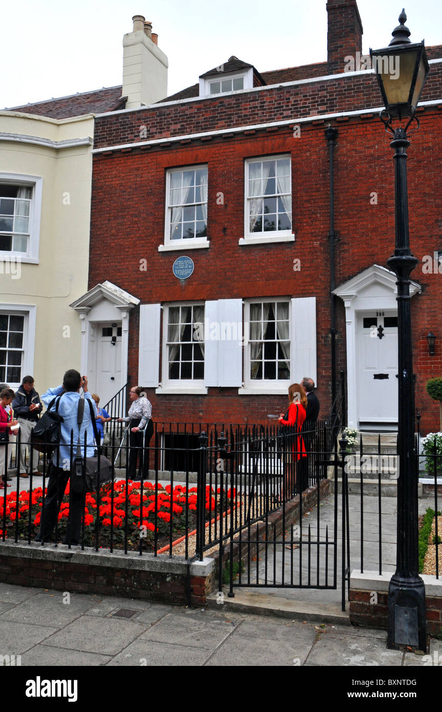 Charles Dickens birthplace and former home and now a museum, Portsmouth, Hampshire, Britain, UK Stock Photo