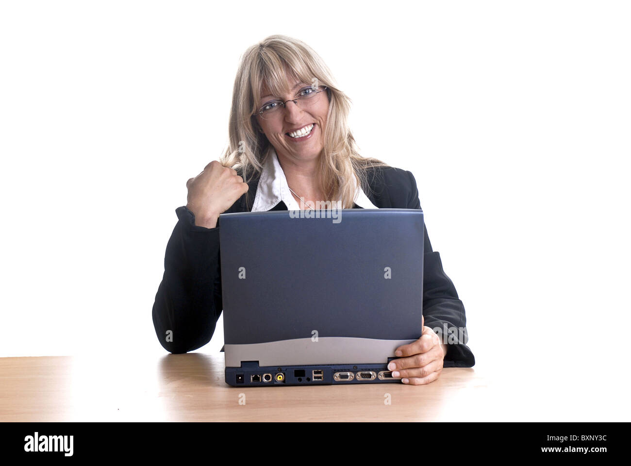 Frauen blonde haare lachen hi-res stock photography and images - Alamy