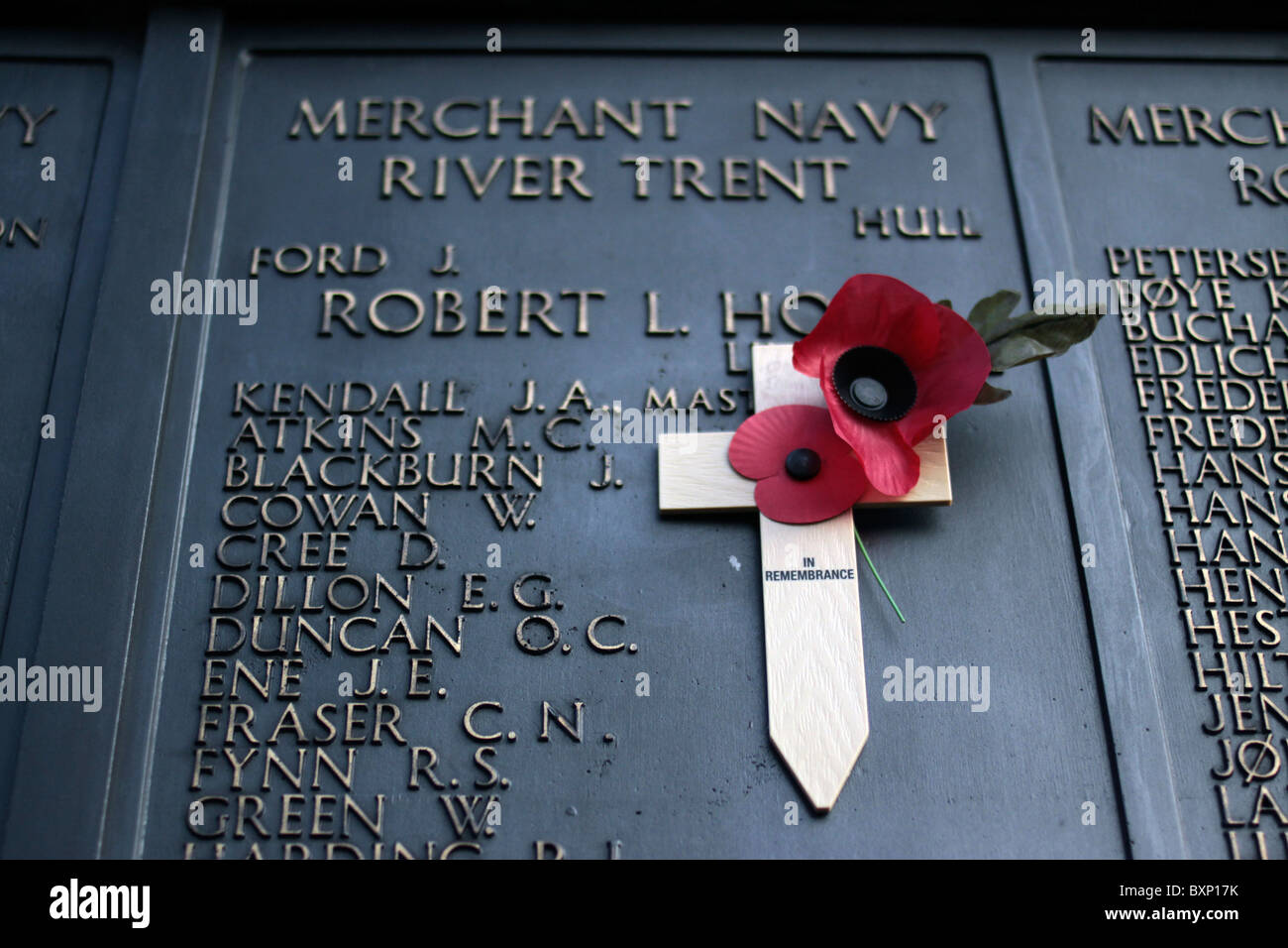 Tributes left at Tower Hill Memorial in London for Remembrance Sunday