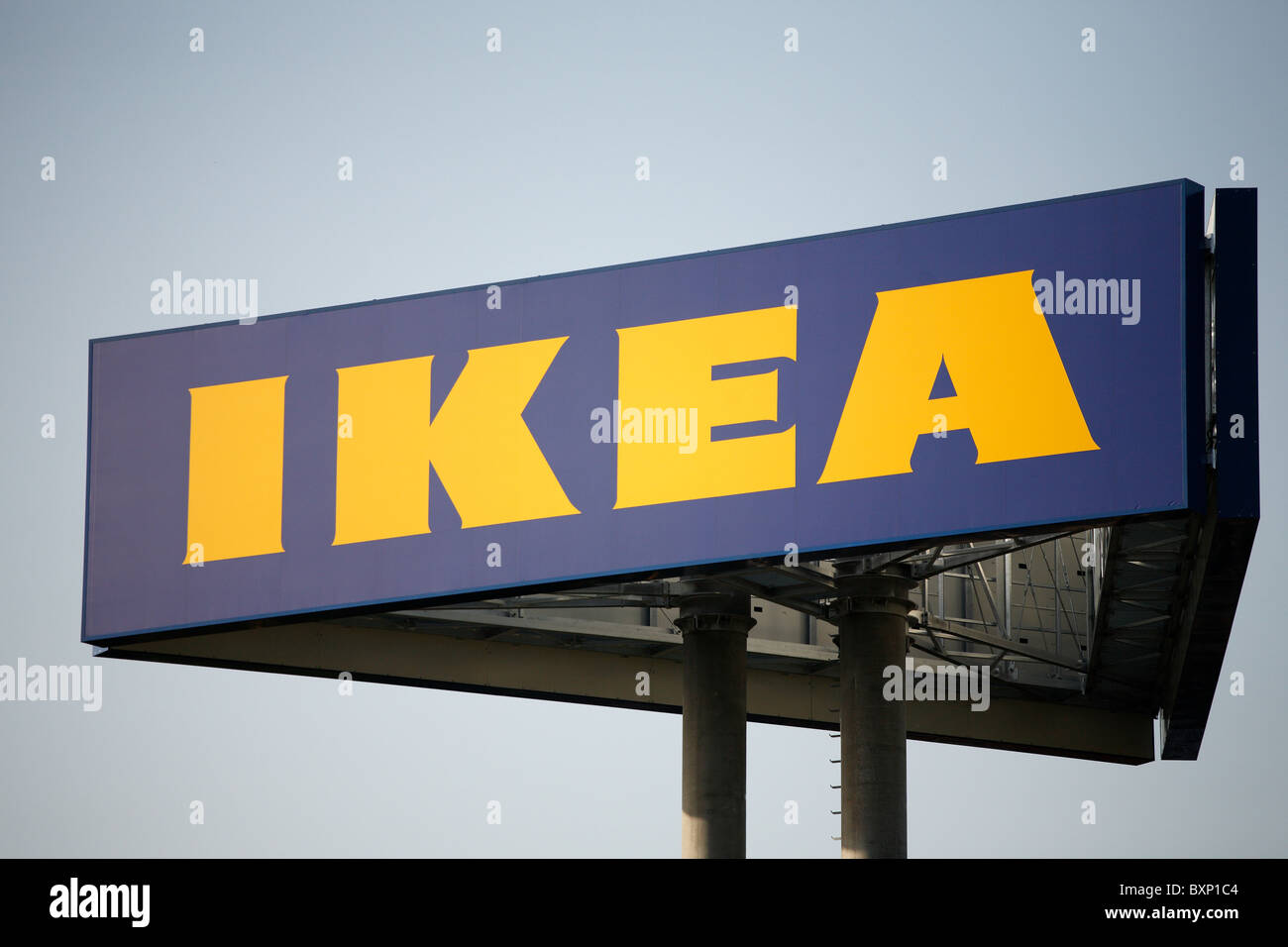Logo Of The Swedish Furniture Chain Ikea Stock Photo 33675492 Alamy
