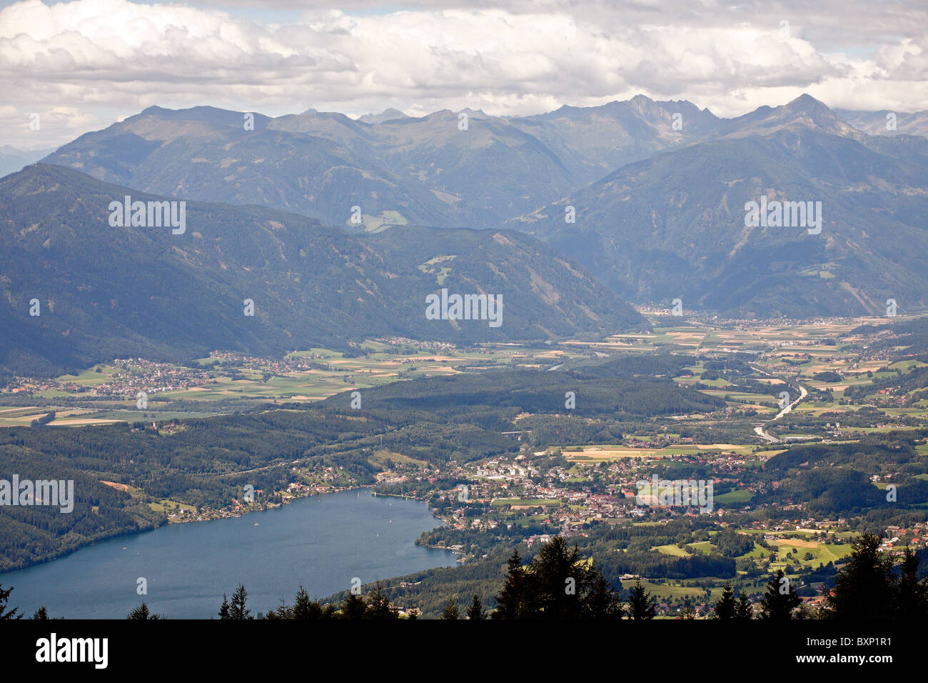 View on the Lake Millstatt, Austria Stock Photo
