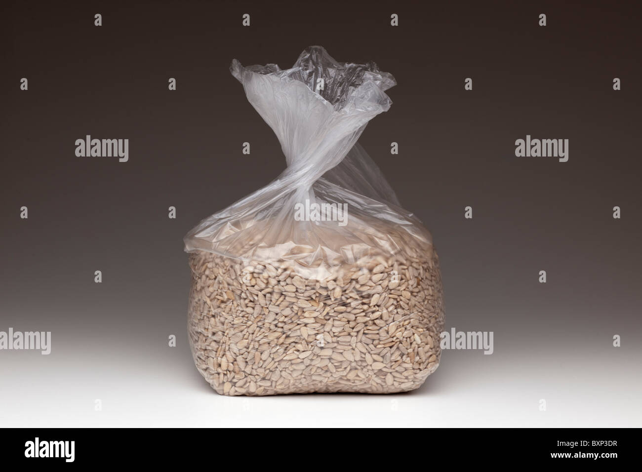 Bag of Sunflower hearts seeds Stock Photo Alamy