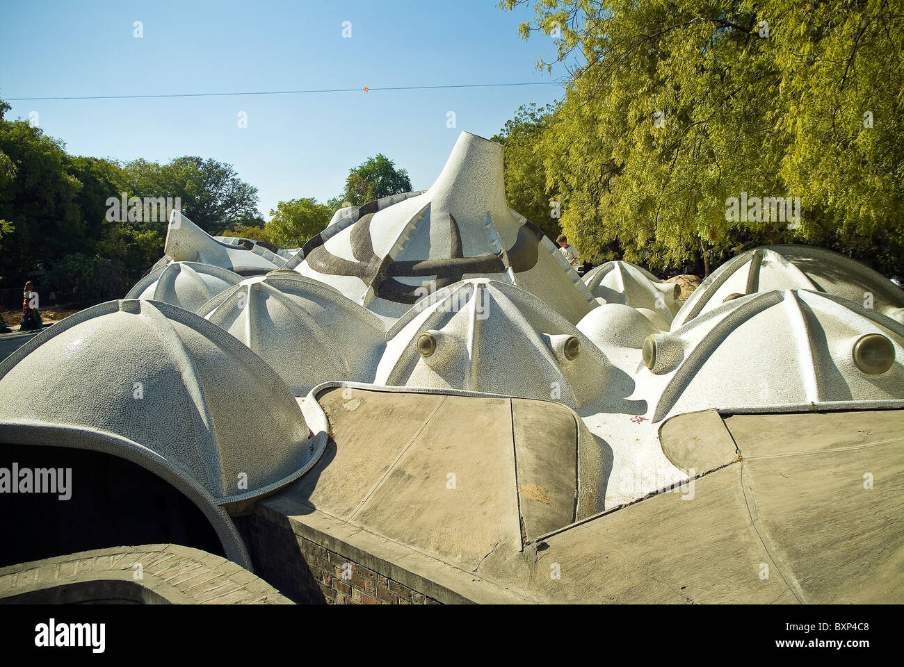 Hussain Doshi Gufa underground art gallery designed by architect B V Doshi, Ahmedabad, Gujarat