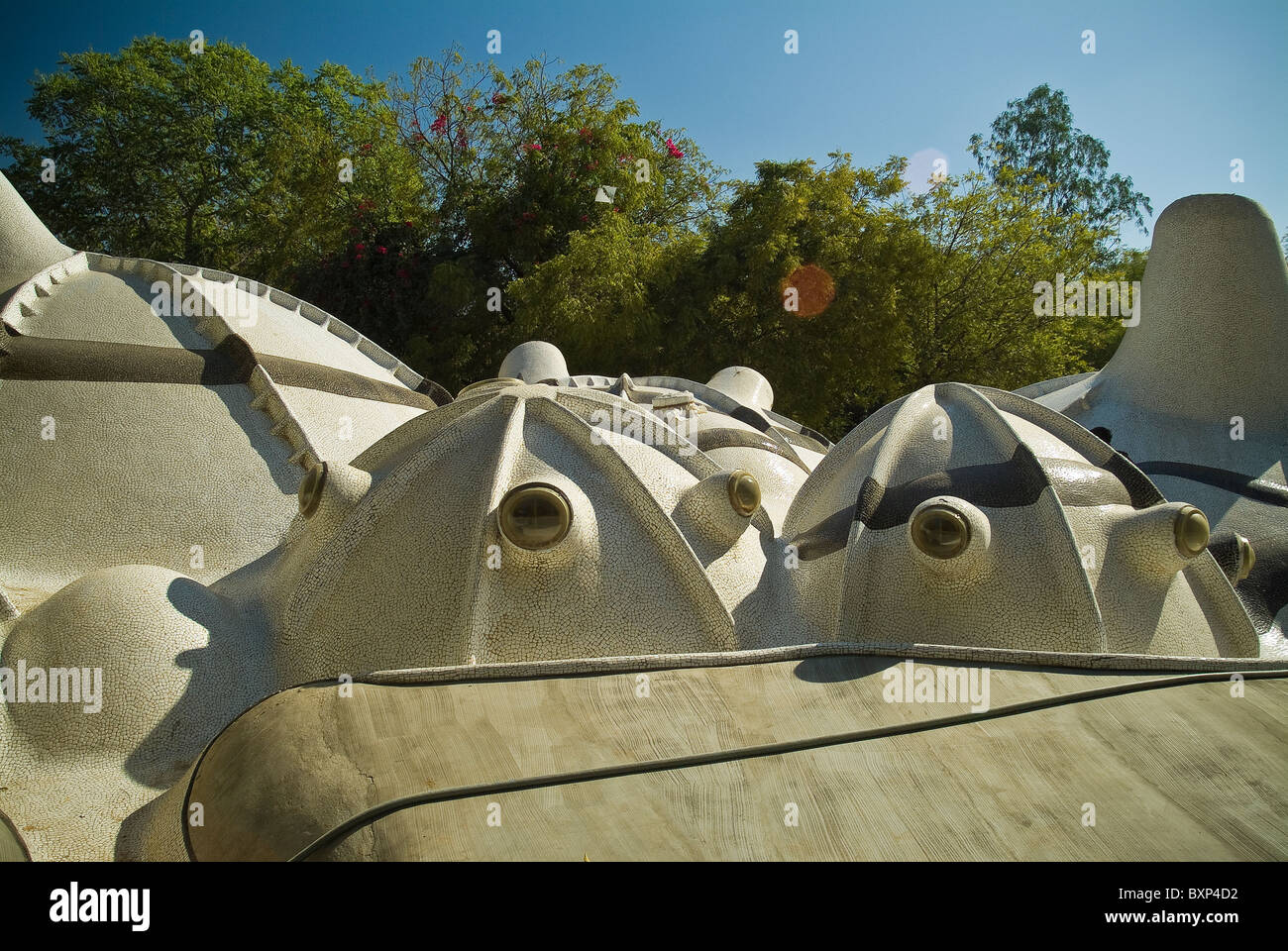 Hussain Doshi Gufa underground art gallery designed by architect B V Doshi, Ahmedabad, Gujarat