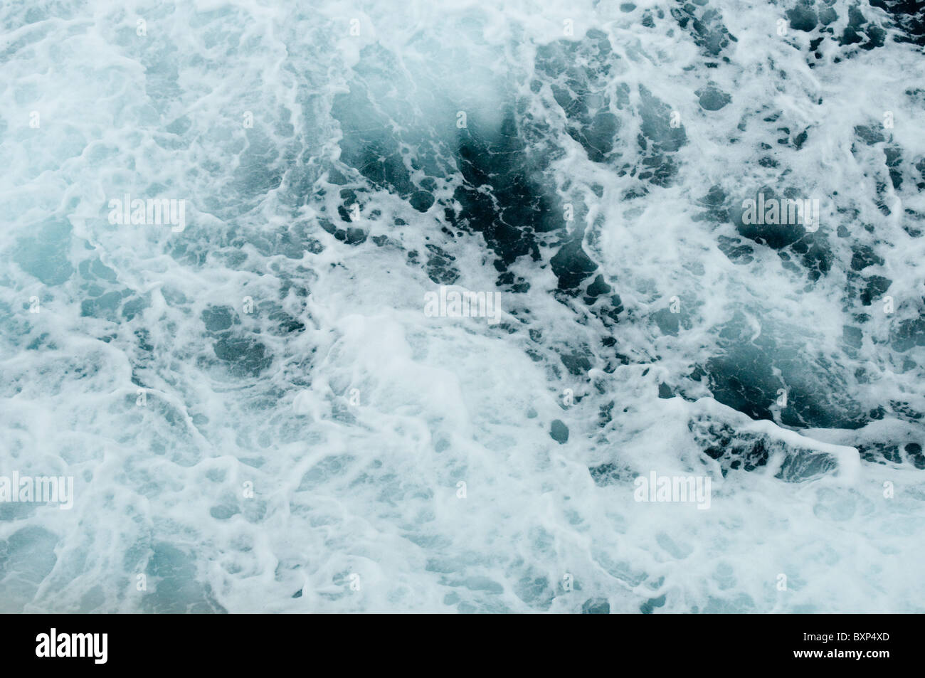 Heavy seas in the Southern Ocean, south of New Zealand Stock Photo