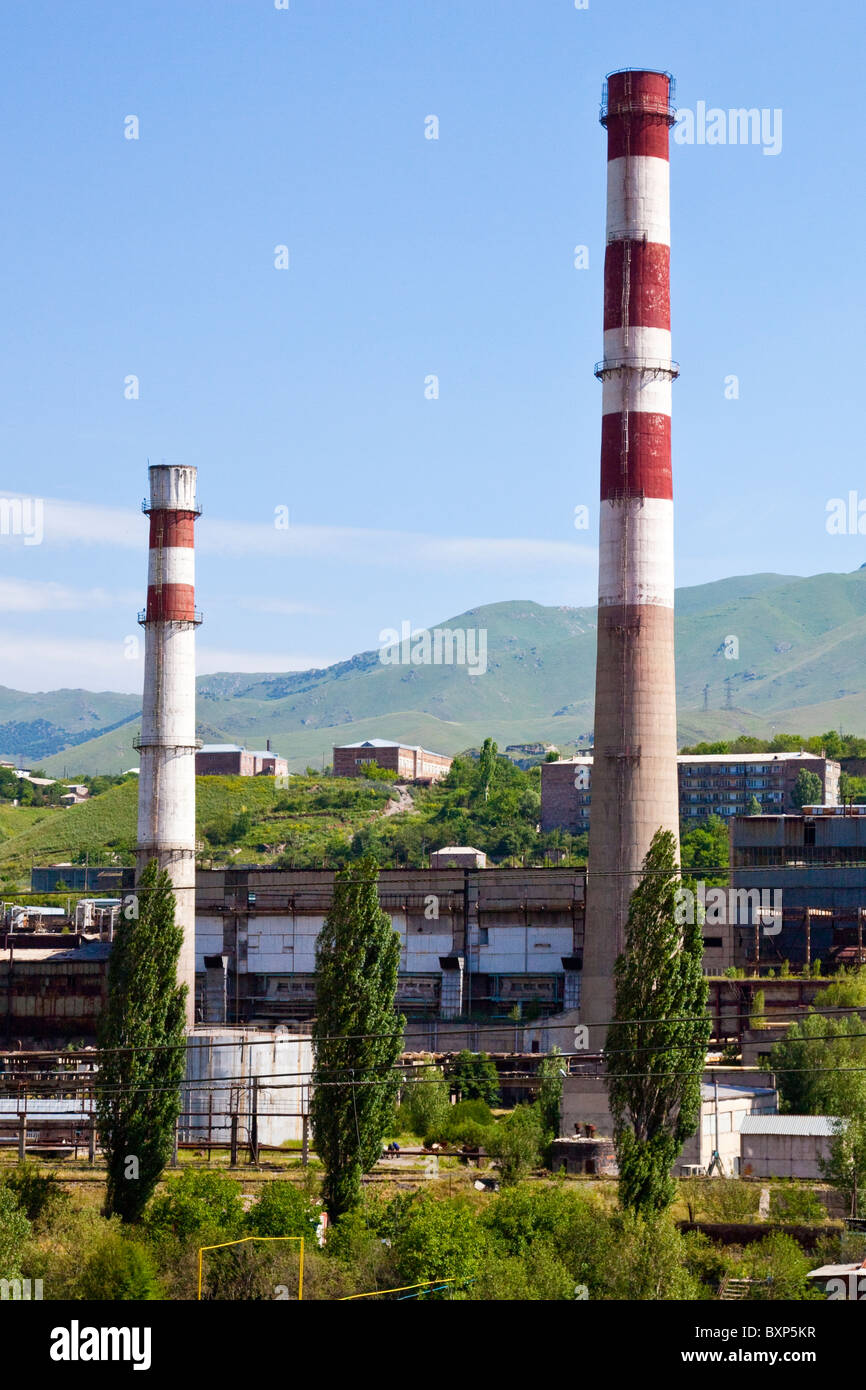 Factory in Vanadzor, Armenia Stock Photo