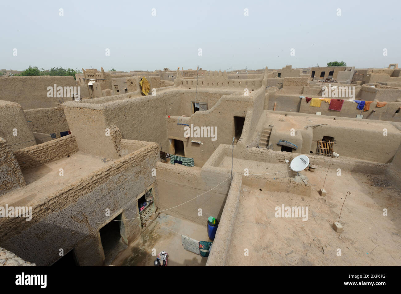 Aerial view of mud houses in Djenné, Mali Stock Photo Alamy