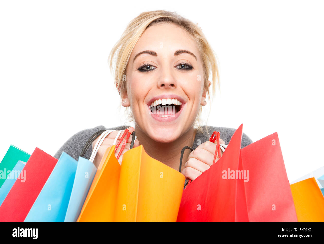 People Carrying Lots Of Shopping Bags High Resolution Stock Photography ...