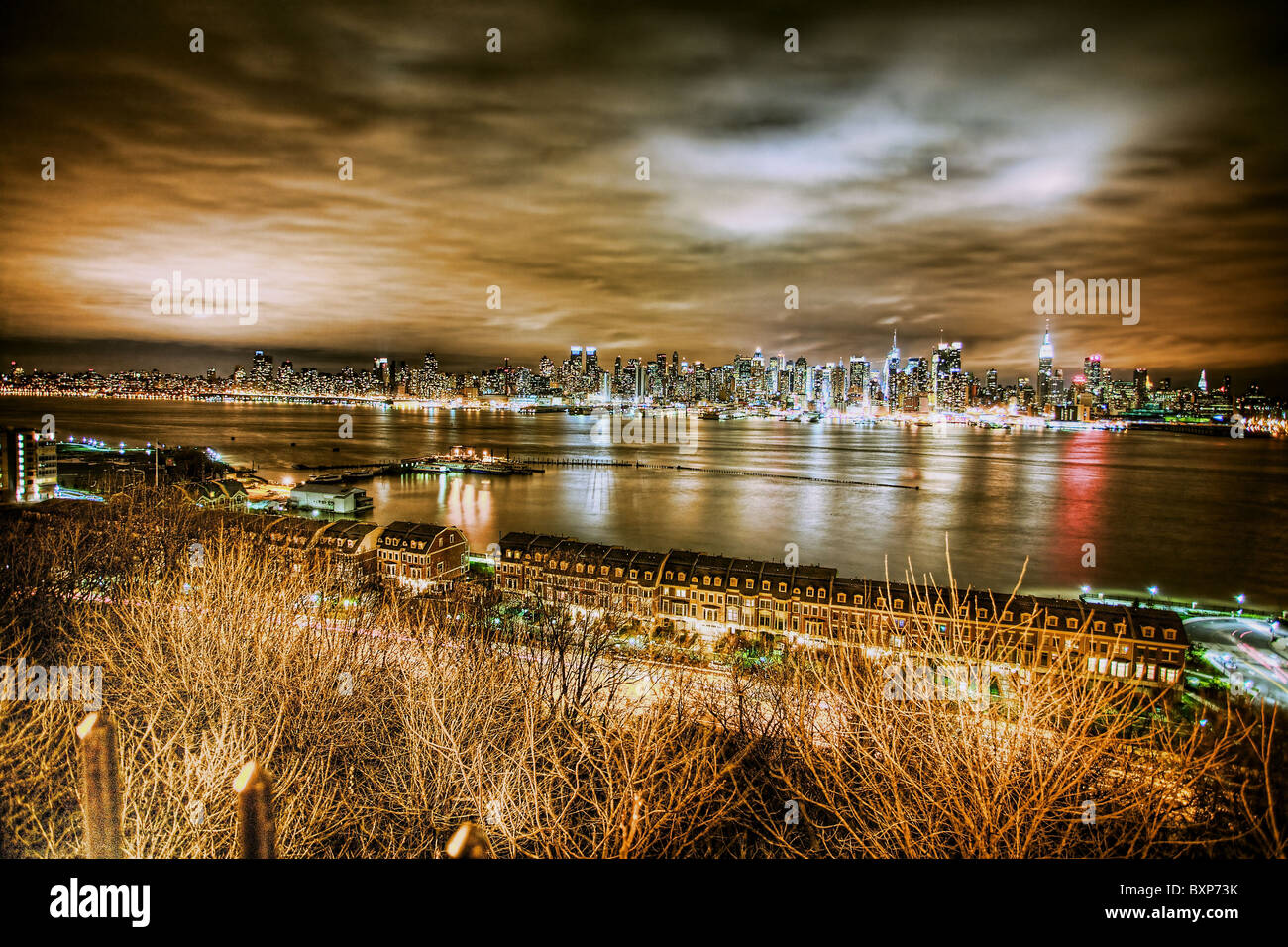NYC Skyline HDR Stock Photo