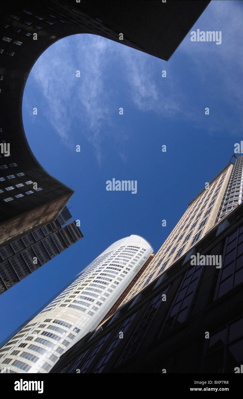 Modern Buildings And Blue Sky Stock Photo - Alamy