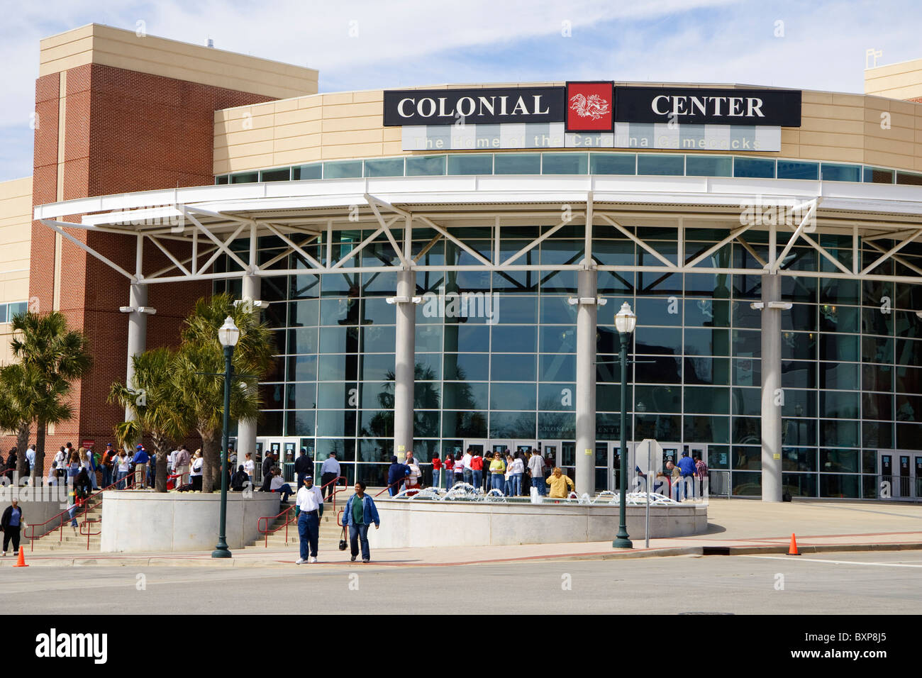 Main entrance of the Colonial Center in 2007; Columbia, SC, USA. This is the largest arena in the state of South Carolina. Stock Photo