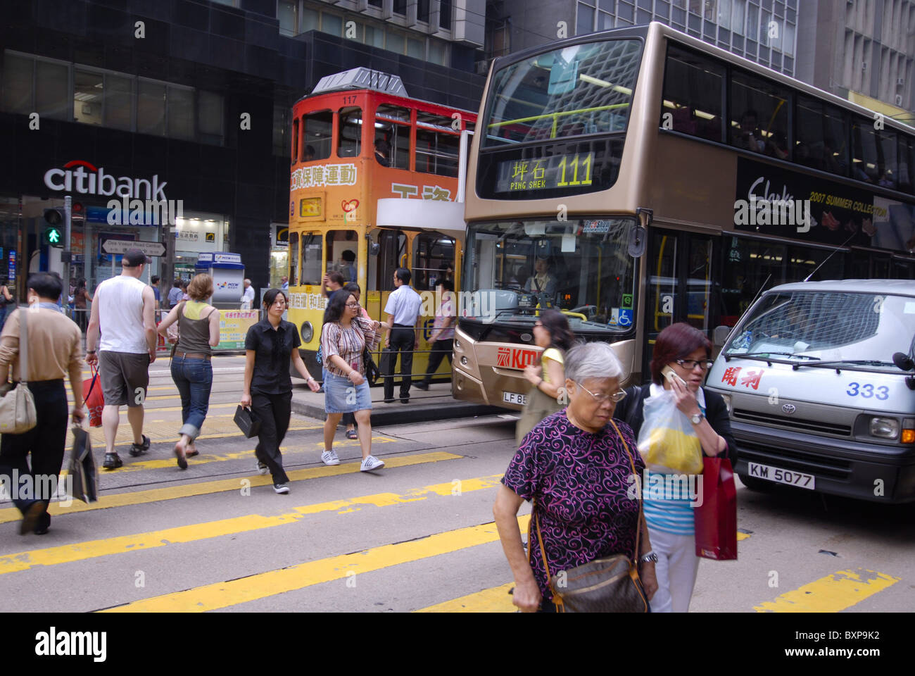 Hongkong traffic Stock Photo