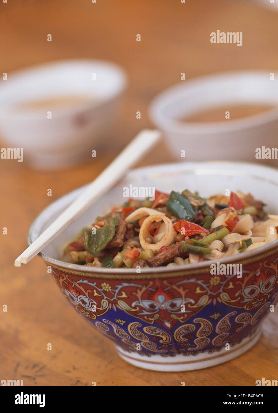 Laghman Noodle Dish Stock Photo