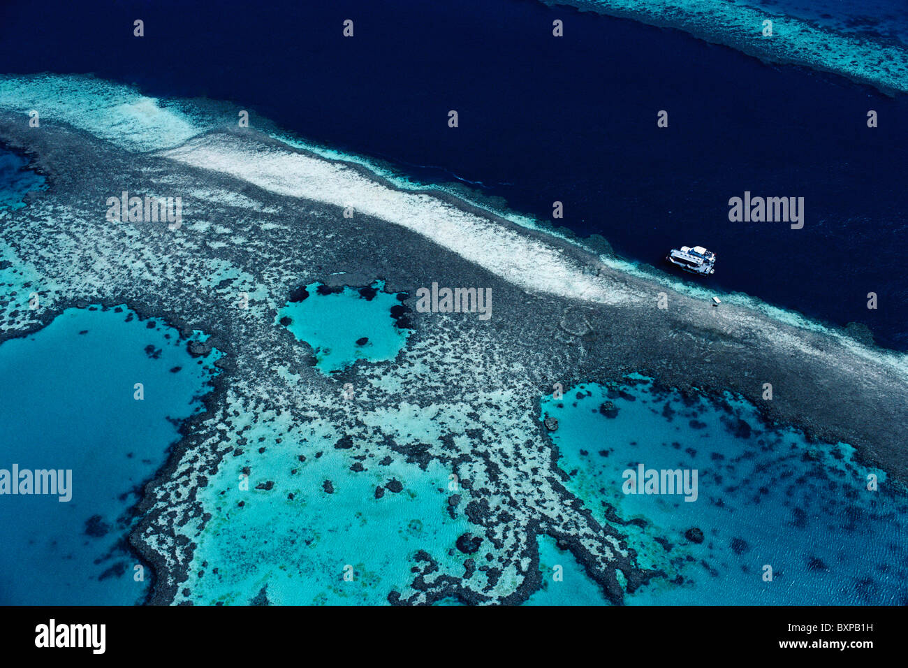 Great Barrier Reef, High Angle View Stock Photo - Alamy