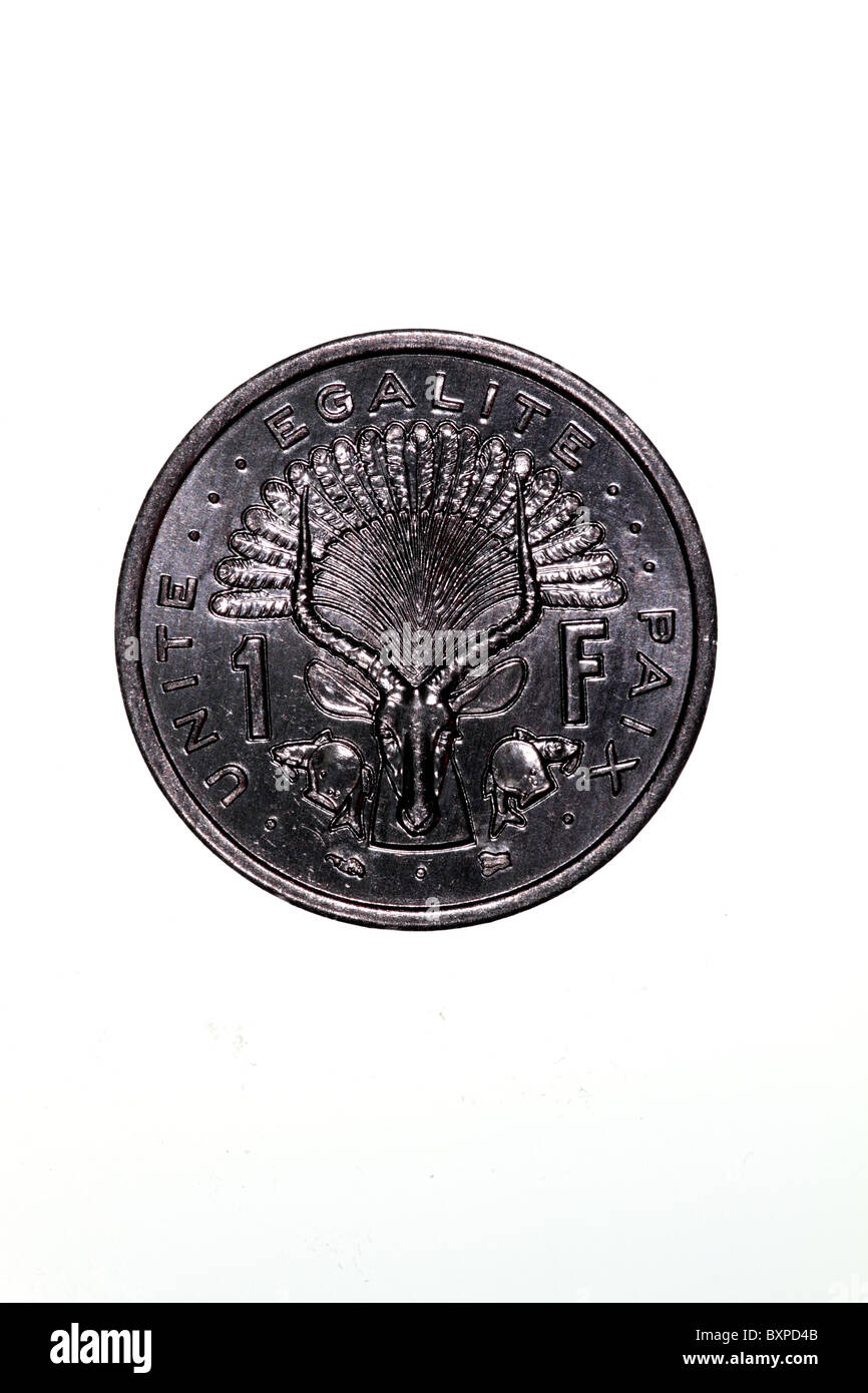 Djibouti coin - 1 Franc Stock Photo