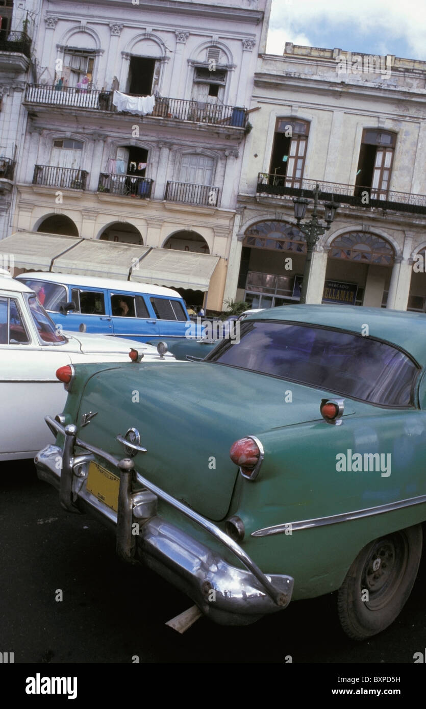 Classic Cars On A Street In Havana Stock Photo