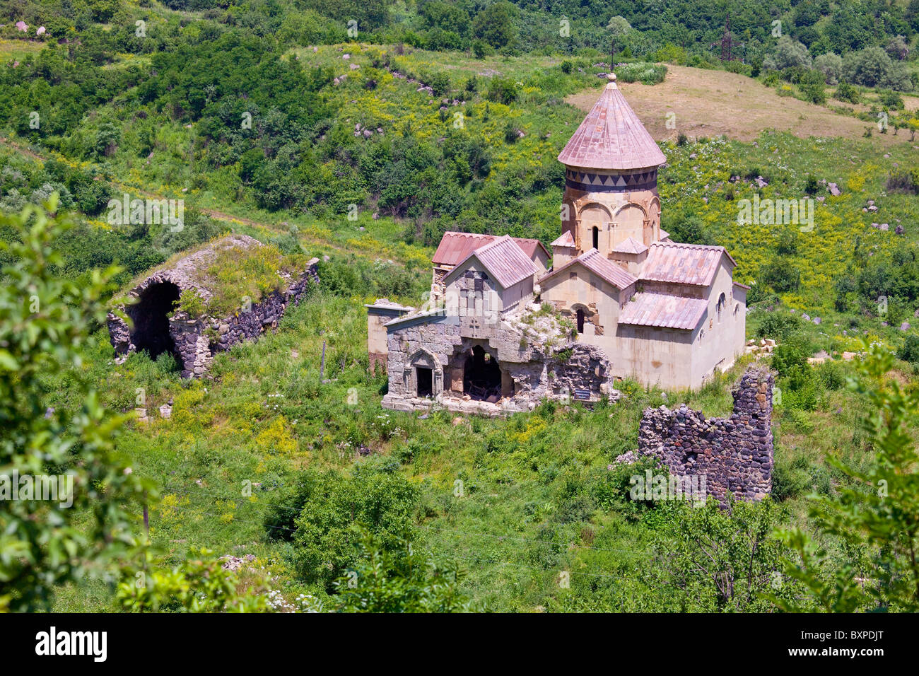 Hnevank Armenian Apostolic Church monastery near the Debed Canyon in Armenia Stock Photo