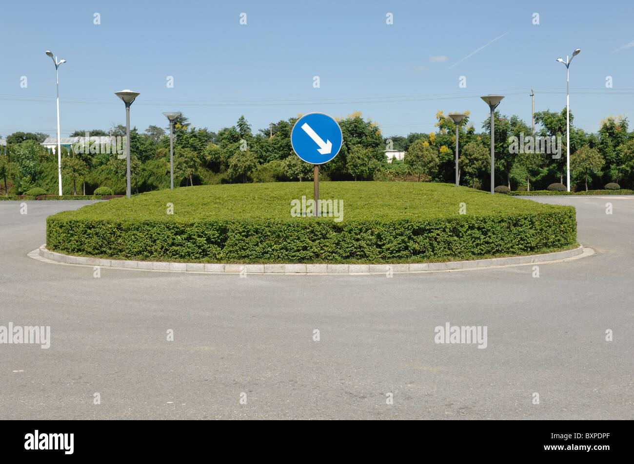 A car park sign in a car park in Yangzhou Jiangsu Province of China Stock Photo