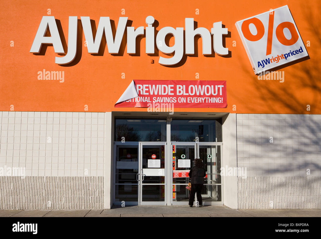 A AJ Wright clothing store.  Stock Photo