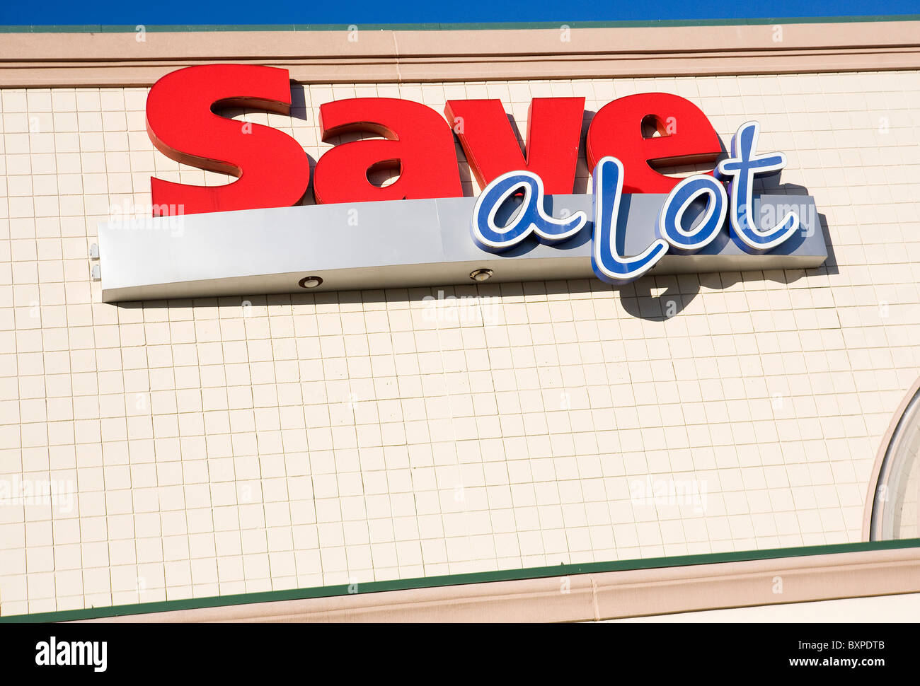A Save-A-Lot grocery store.  Stock Photo