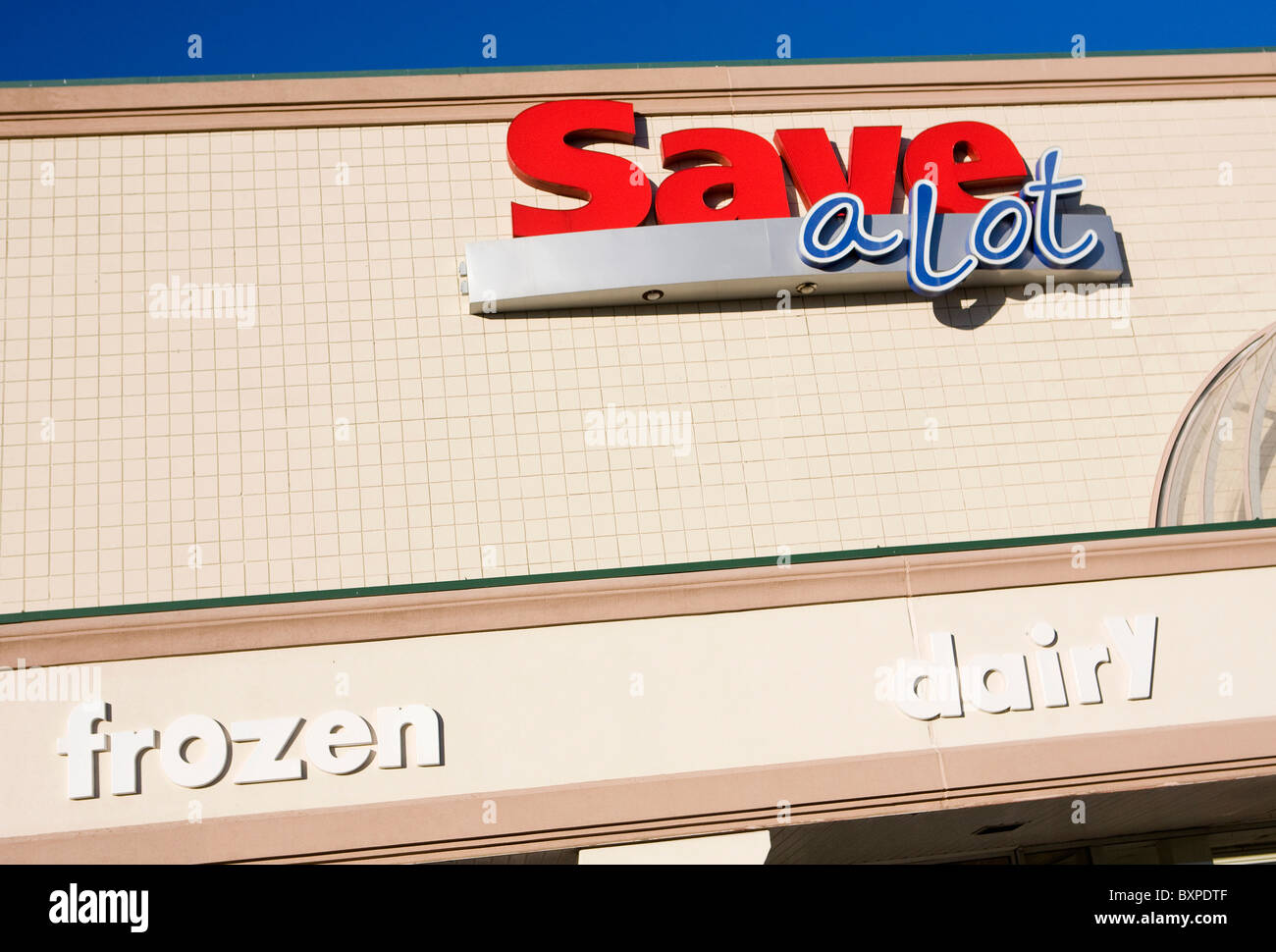 A Save-A-Lot grocery store.  Stock Photo