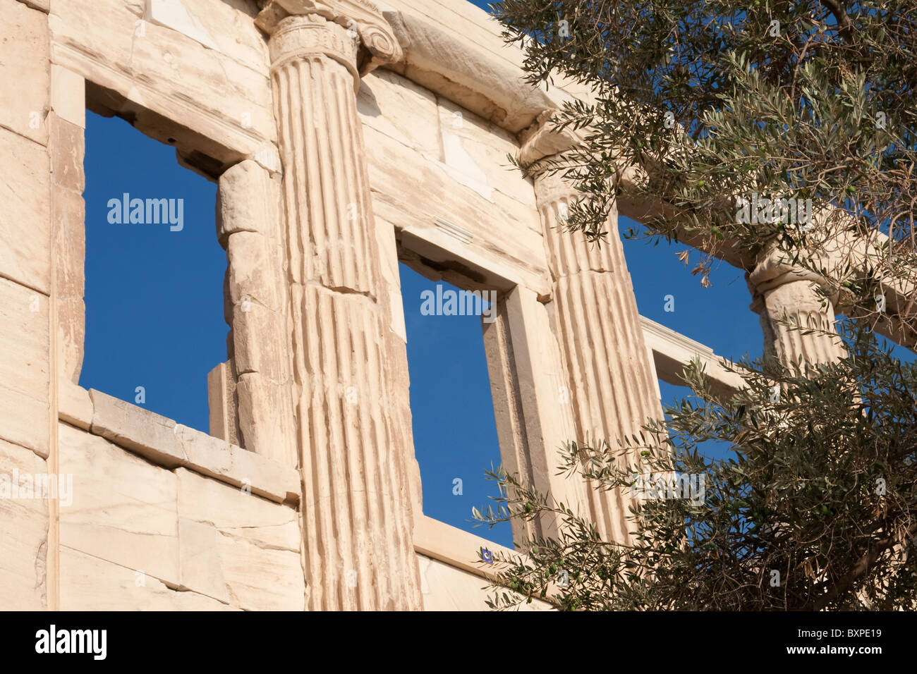 Windows of the Erechtheum on the Acropolis, Athens Stock Photo - Alamy