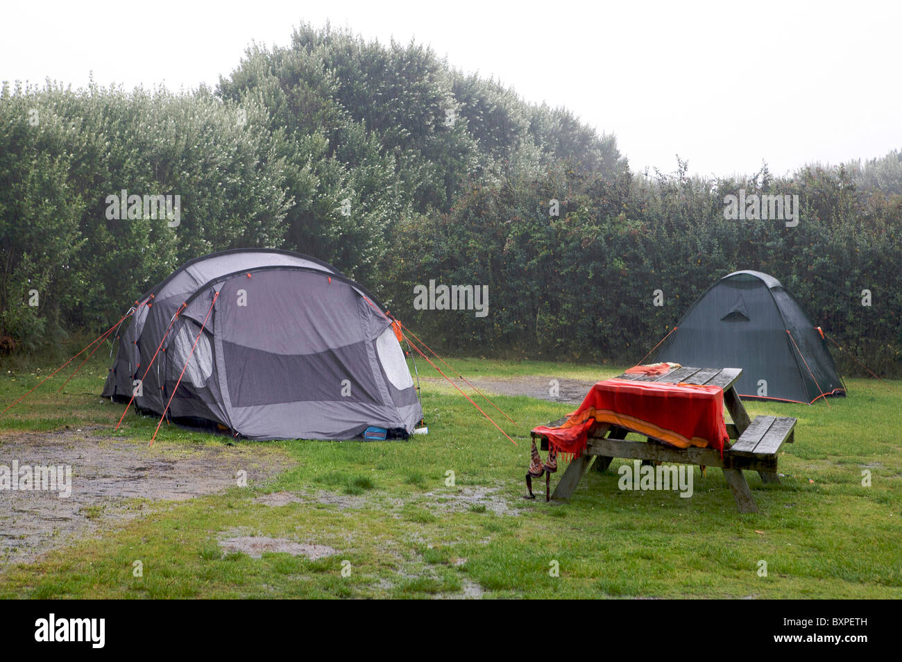 Camping rain storm hi-res stock photography and images - Alamy