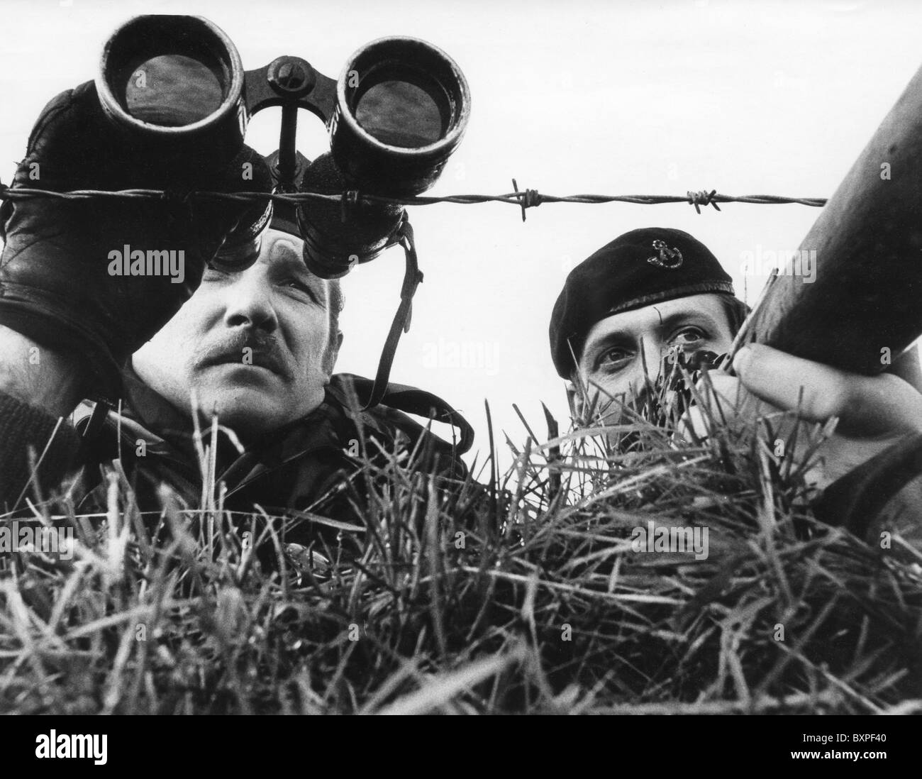 British soldiers of the Light Infantry on duty near Derry in Northern Ireland in 1970 Picture by DAVID BAGNALL Stock Photo