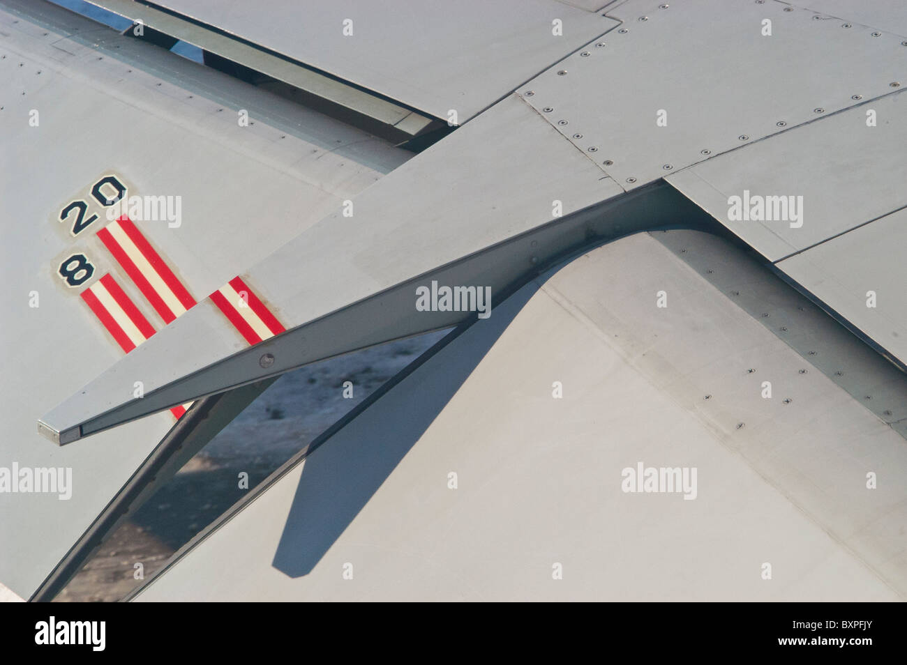 Control Surfaces On The Wing Of A Commercial Aircraft Stock Photo - Alamy