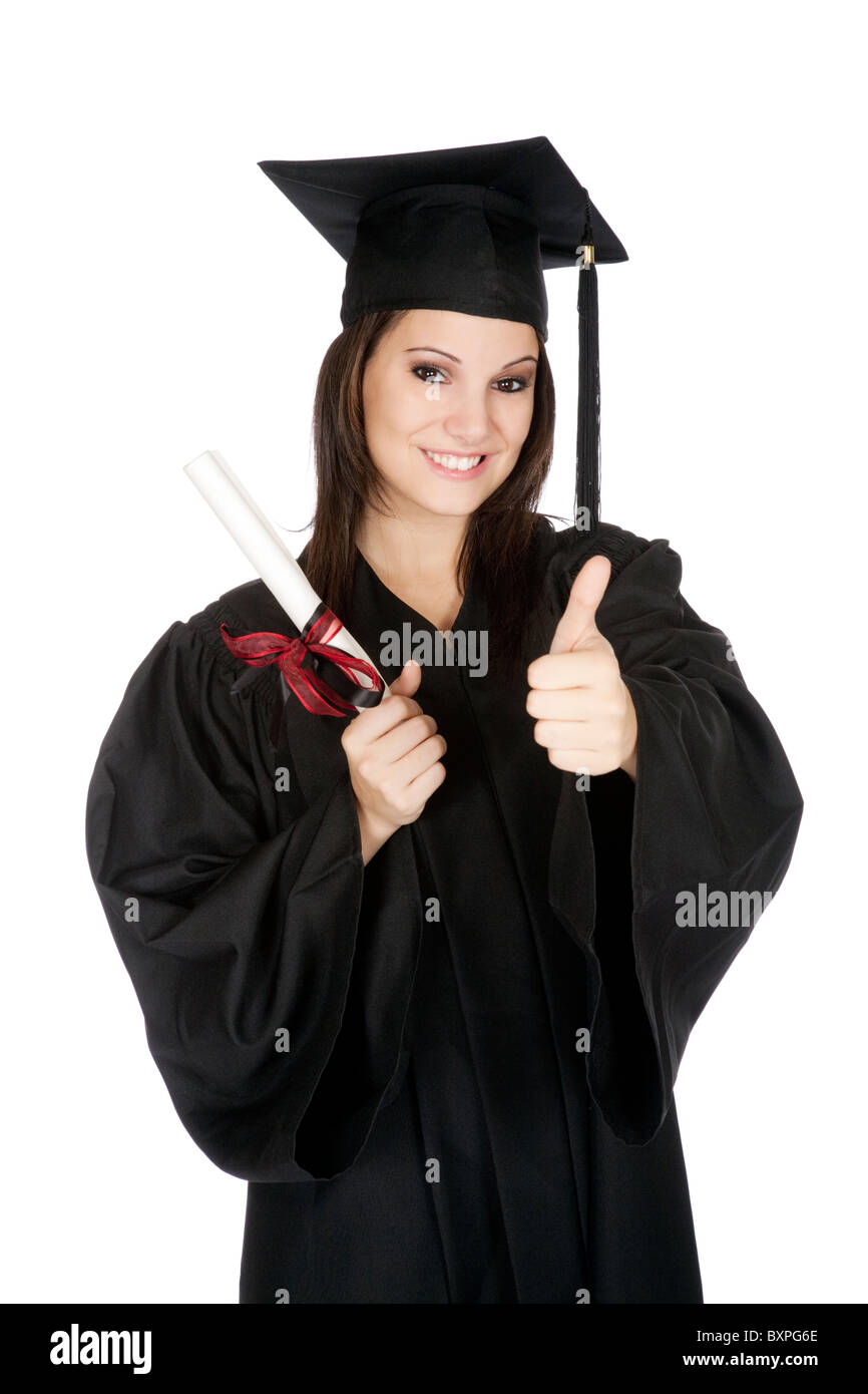 High school graduation black and white hi-res stock photography and ...