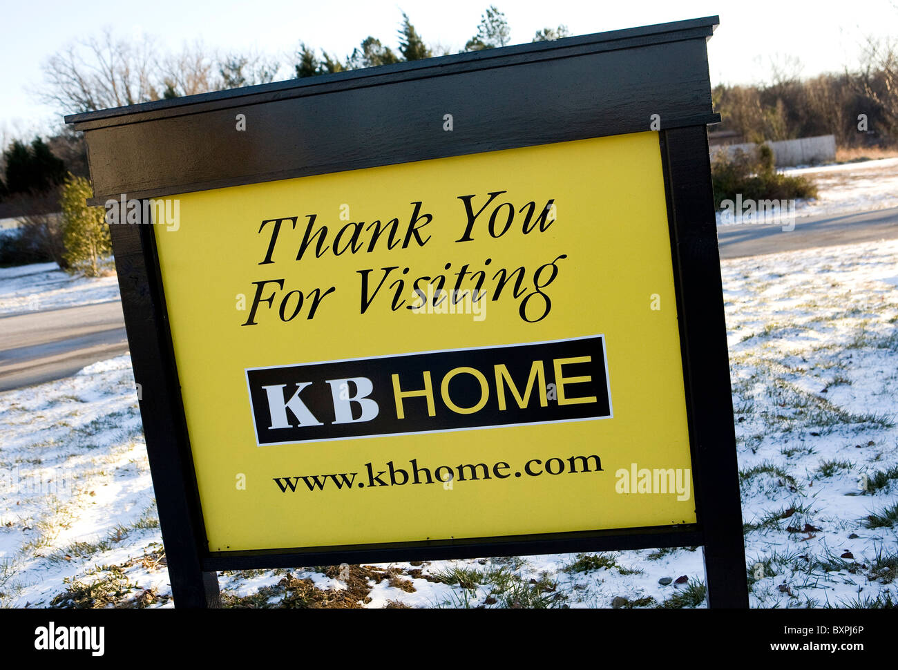 A KB Home housing development.  Stock Photo