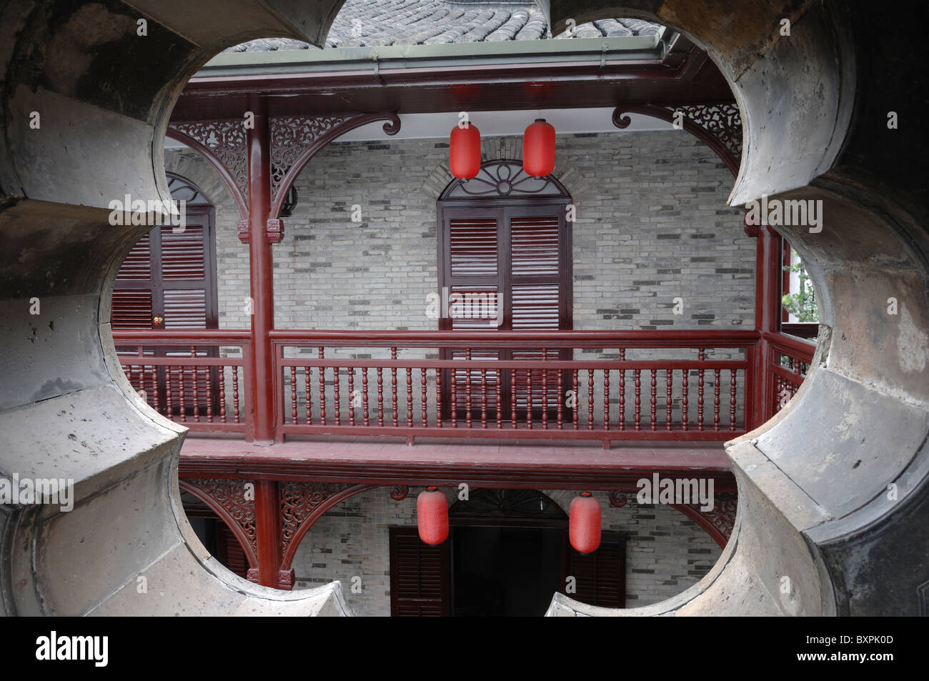 A traditional old fashioned salt merchants house in Yangzhou Jiangsu Province of China Stock Photo