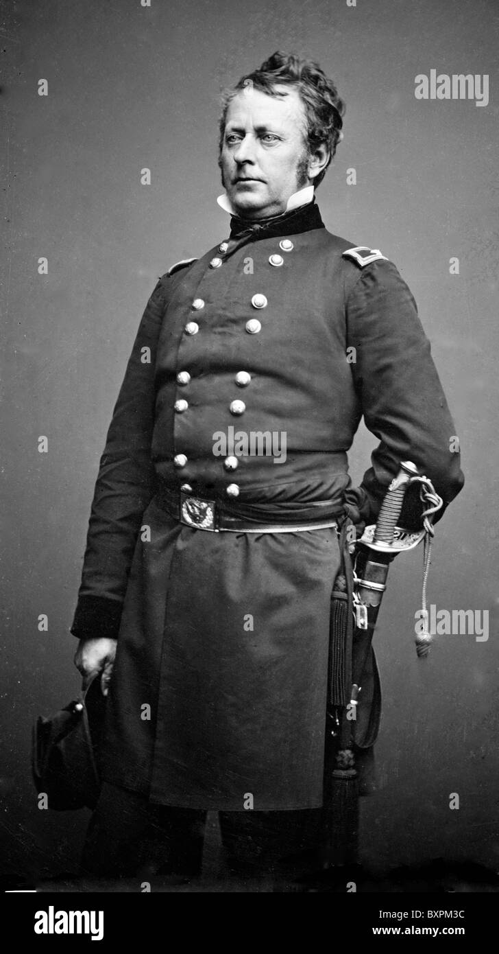 JOSEPH HOOKER (1814-1879) as a major general in the Union Army during the American Civil War Stock Photo