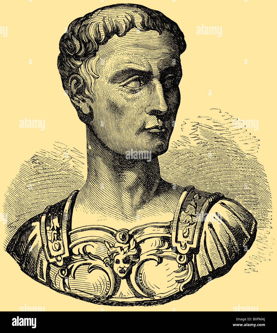 Gaius Julius Caesar (13 July 100 BC – 15 March 44 BC), Roman military and political leader Stock Photo