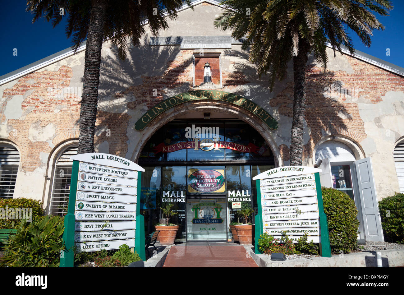 Entrance to Clinton Square Market, Key West, Florida, USA Stock Photo