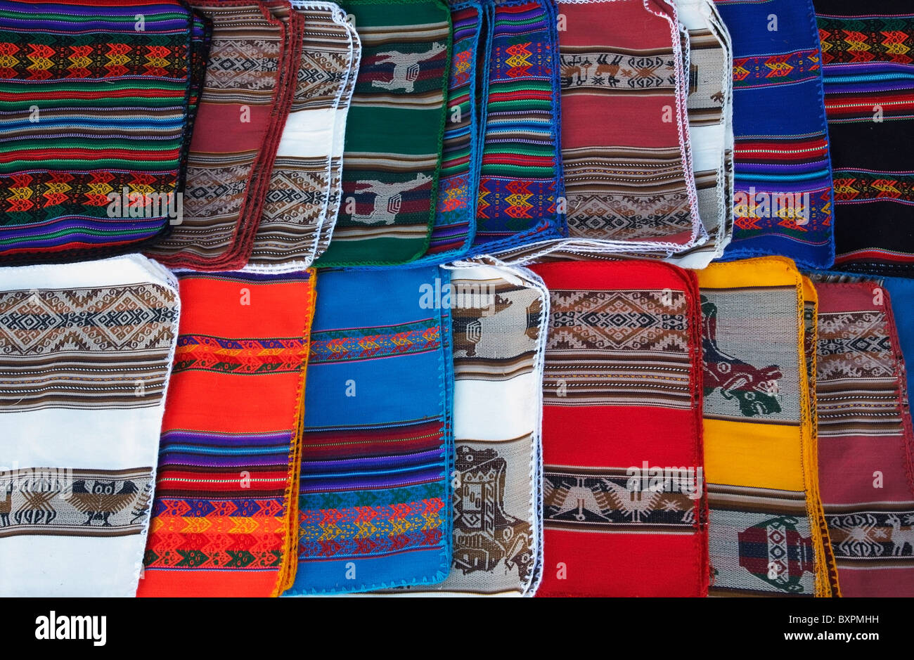Traditional Table Mats Sold By Amaryan People Stock Photo