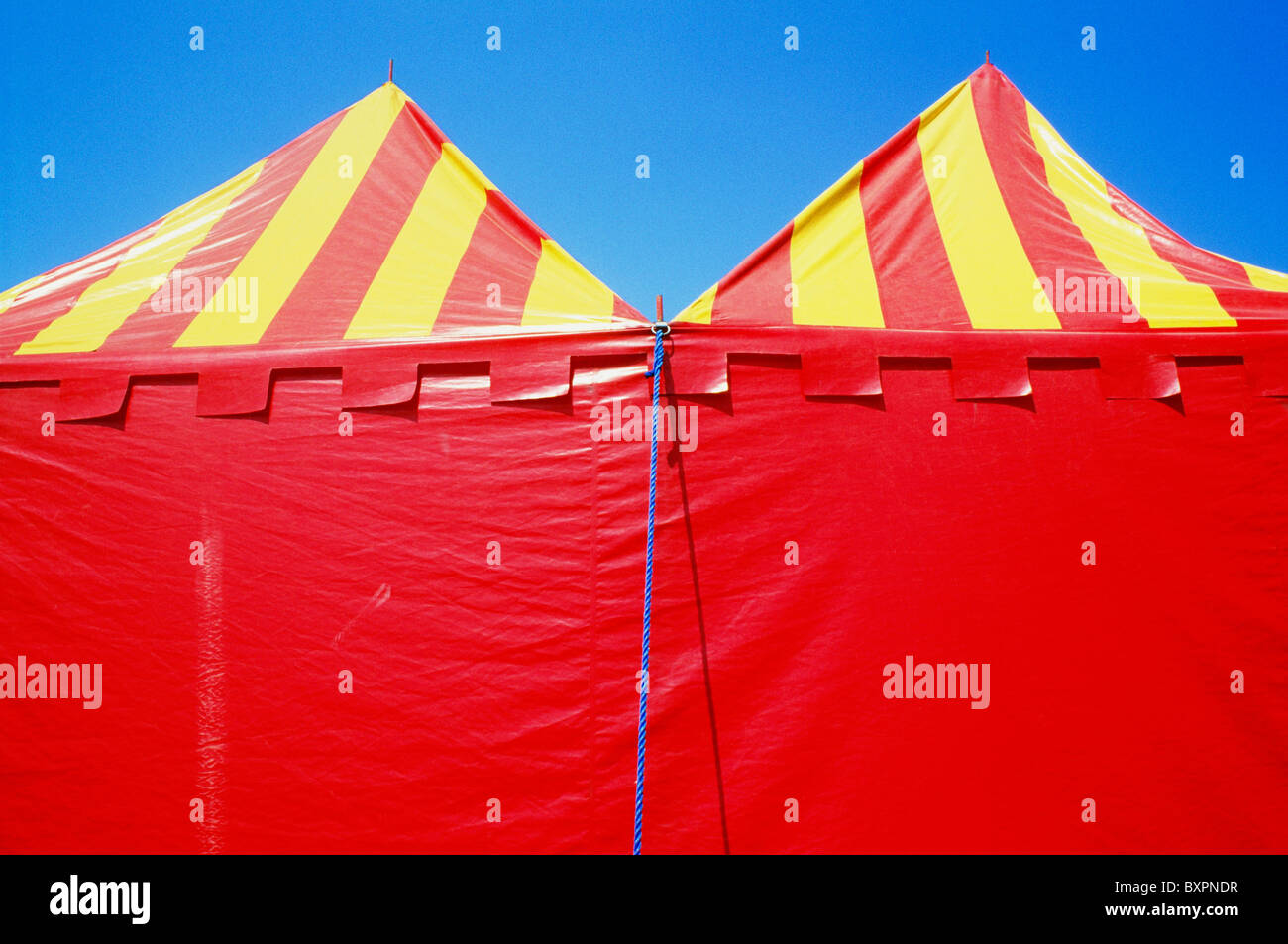 Red yellow circus tents on hi-res stock photography and images - Alamy