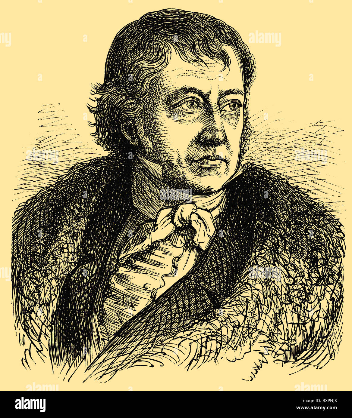 Georg Wilhelm Friedrich Hegel (1770 – 1831), German philosopher Stock Photo