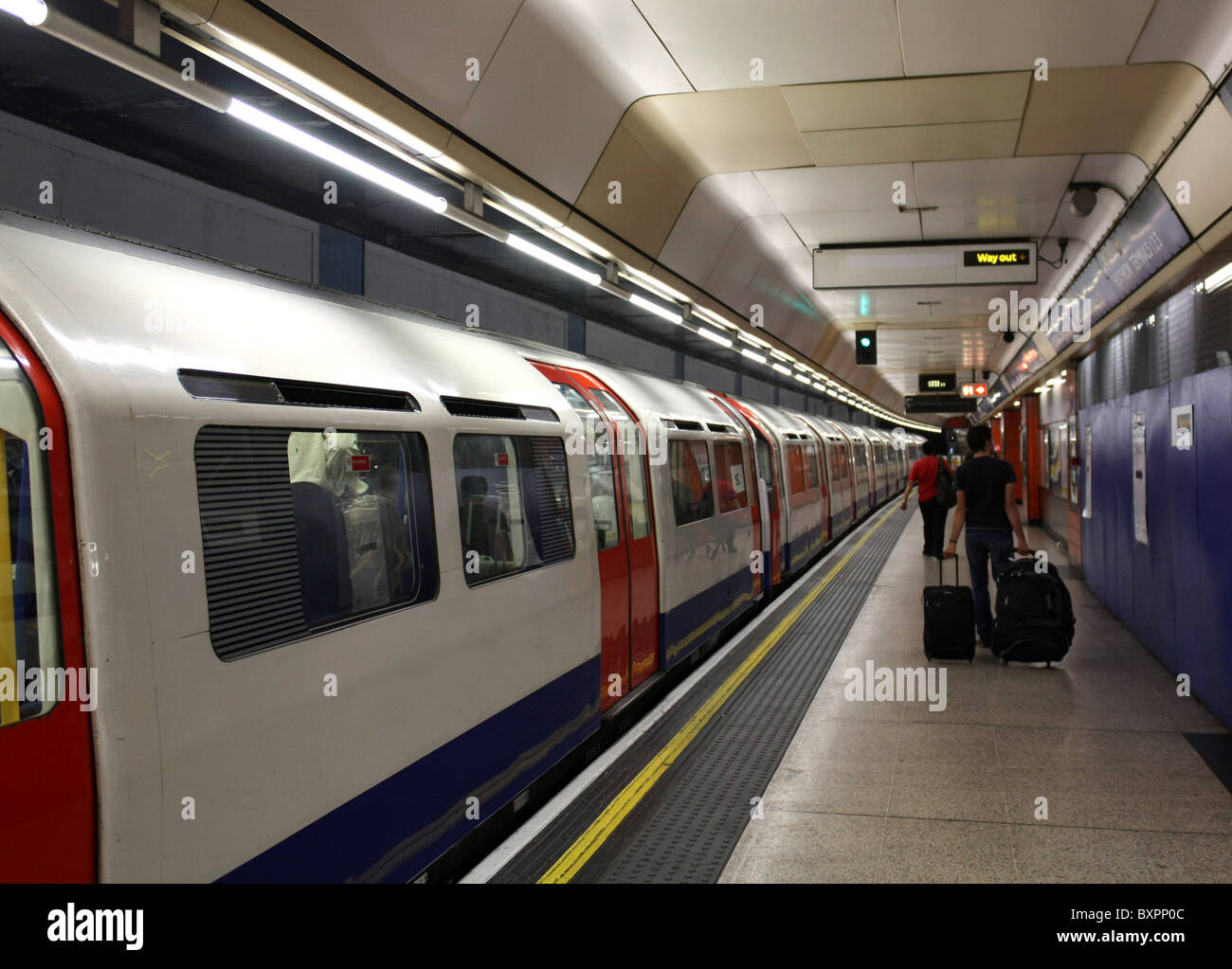 London Underground at Heathrow Station Stock Photo Alamy