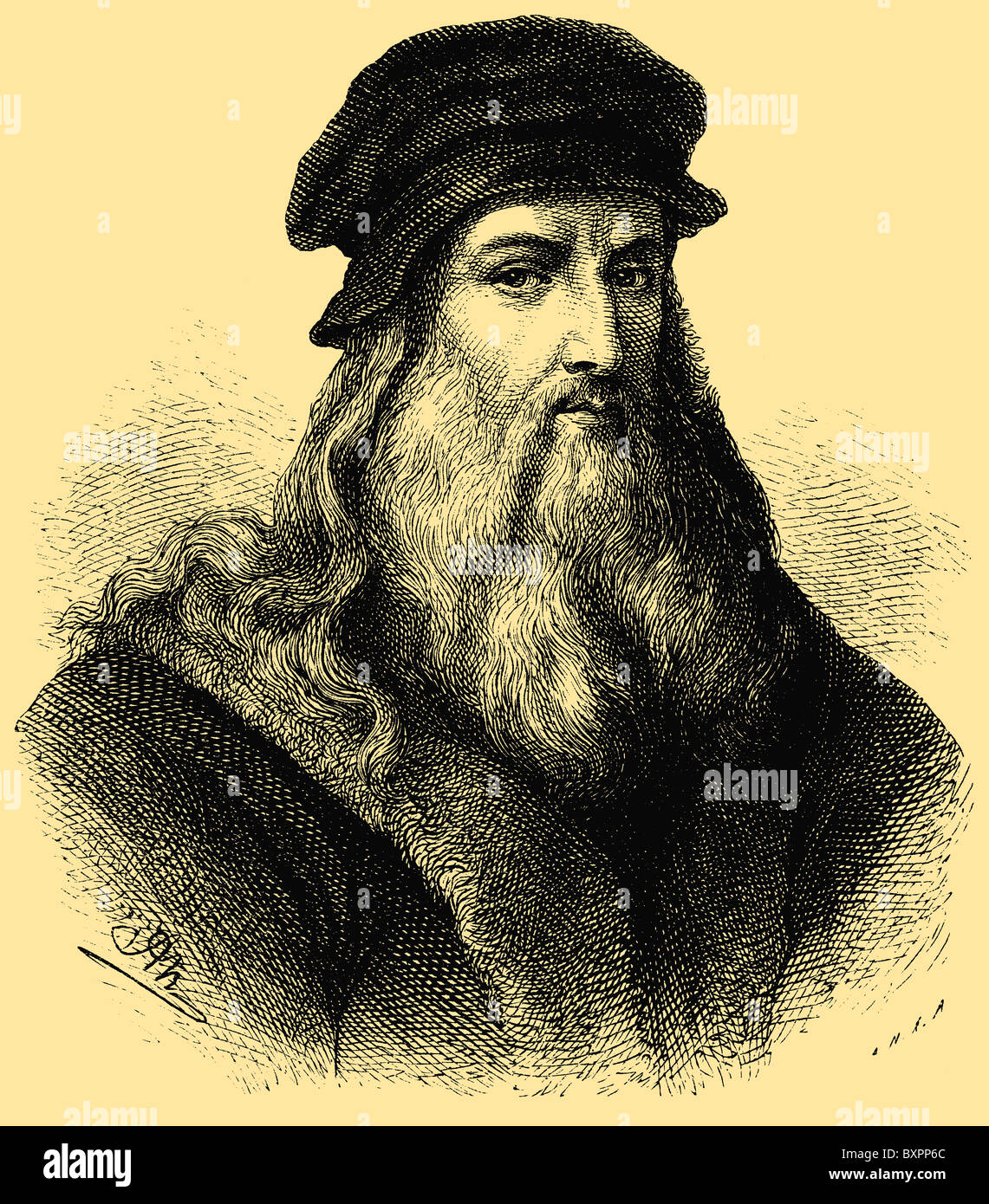 Leonardo da Vinci (1452 – 1519), Italian polymath: painter, sculptor 