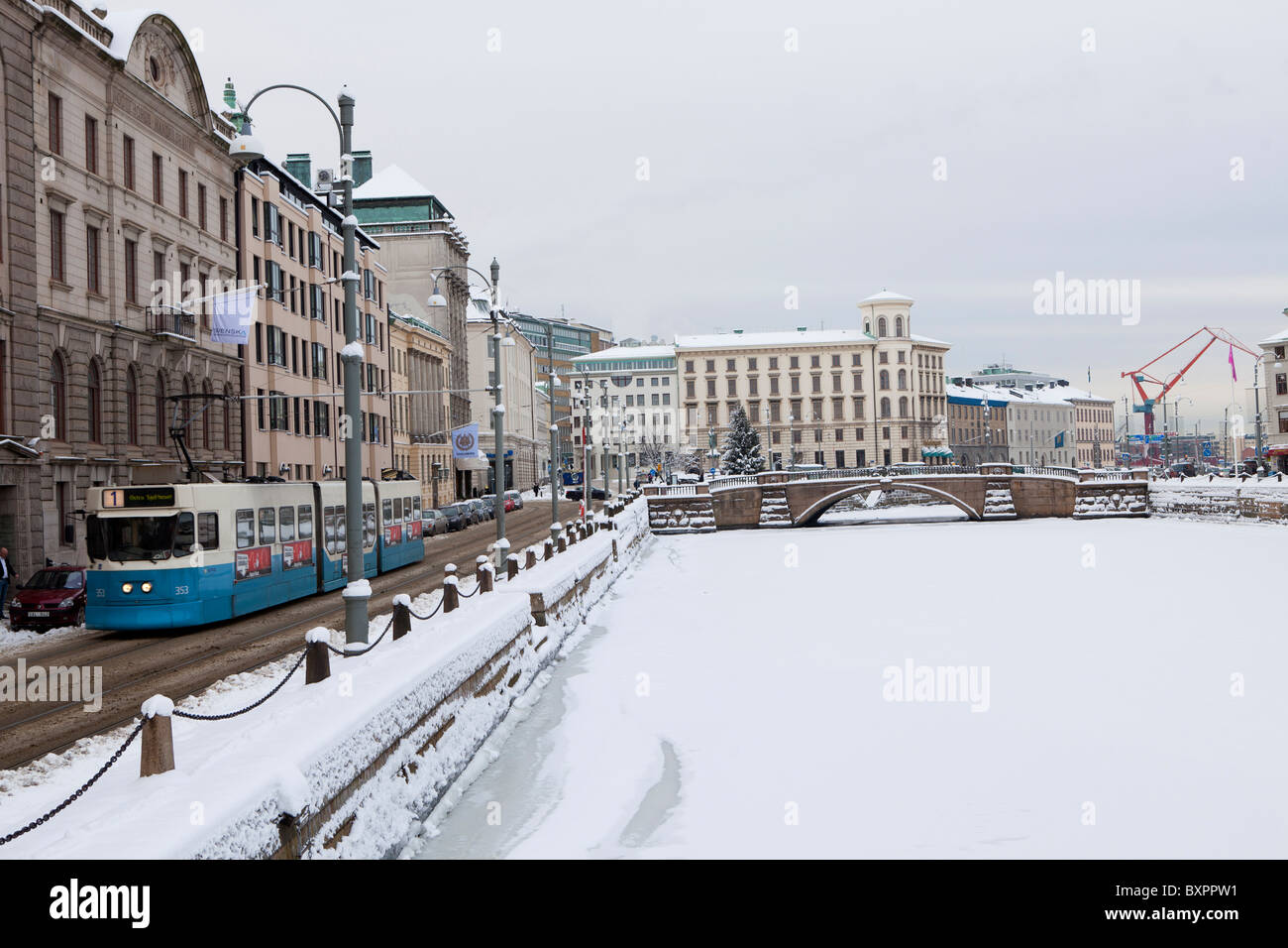 Winter in Gothenburg, Sweden Stock Photo Alamy