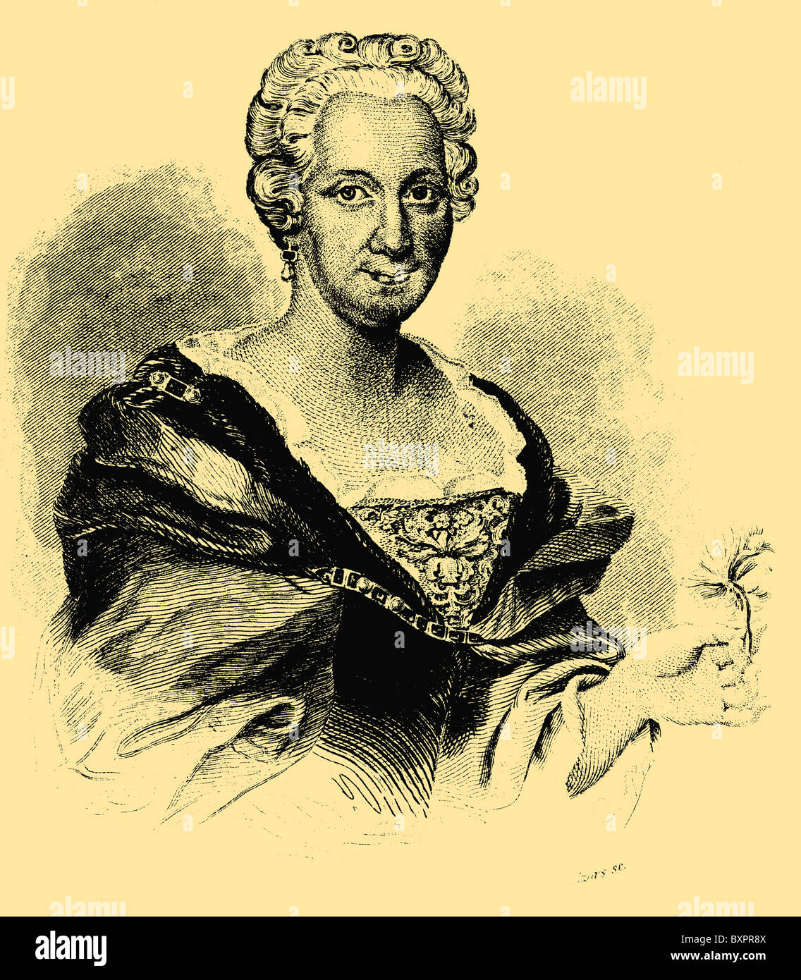 Maria Sibylla Merian (1647–1717), deutsche Biologin und Künstlerin Stock Photo