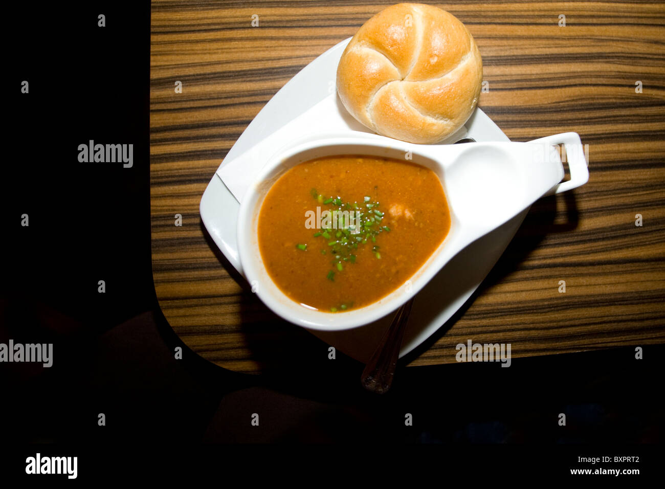 Hungarian Goulash soup Stock Photo