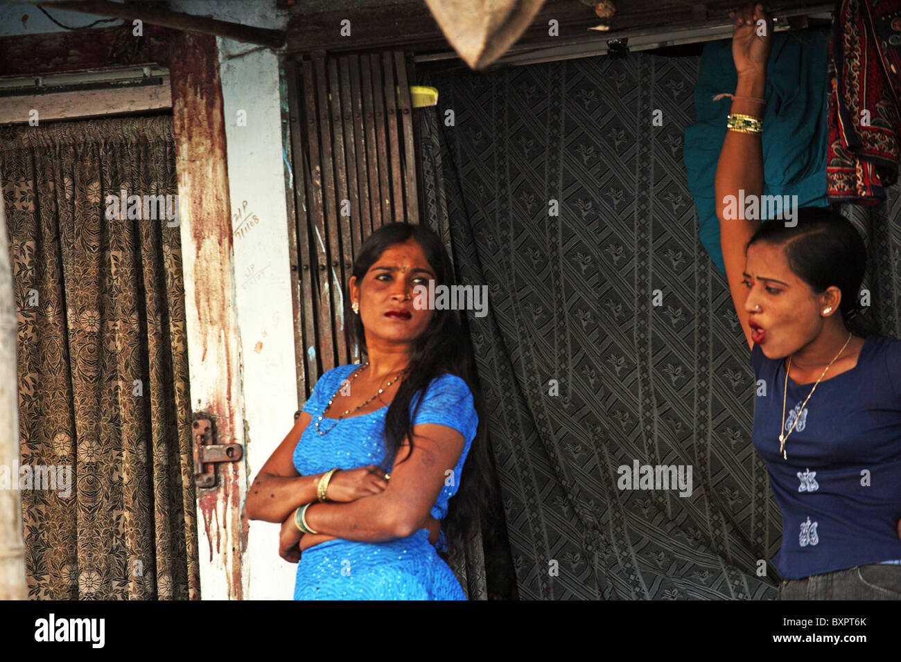 Indian Prostitutes Falklands Road Mumbai India Stock Photo Alamy
